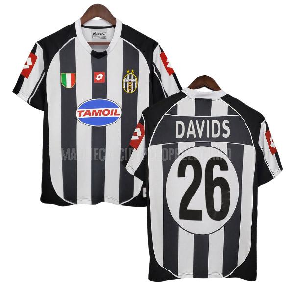 maglietta retro juventus davids home 2002-2003