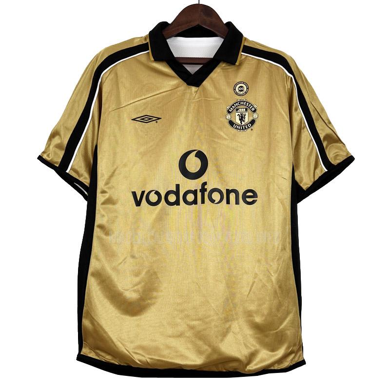 maglietta retro manchester united 100 anniversario third 2001-2002