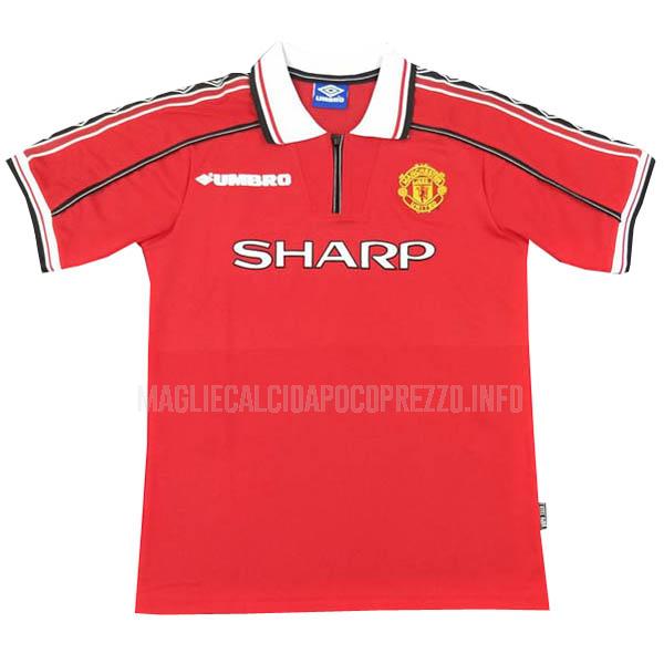 maglietta retro manchester united home 1998-1999