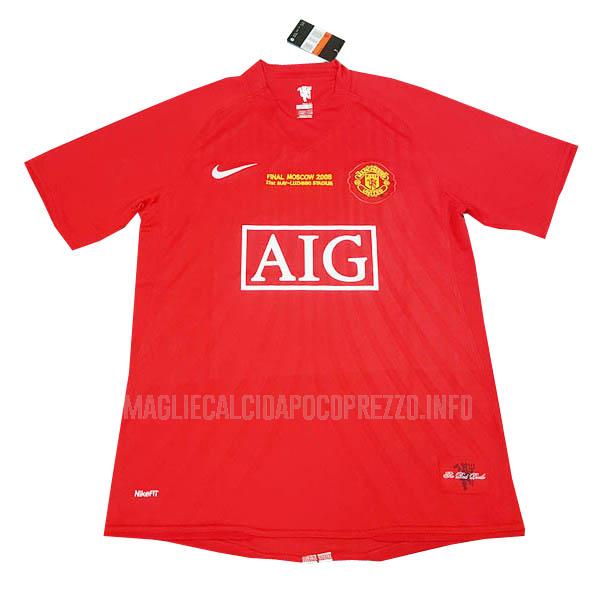 maglietta retro manchester united home 2007-2008