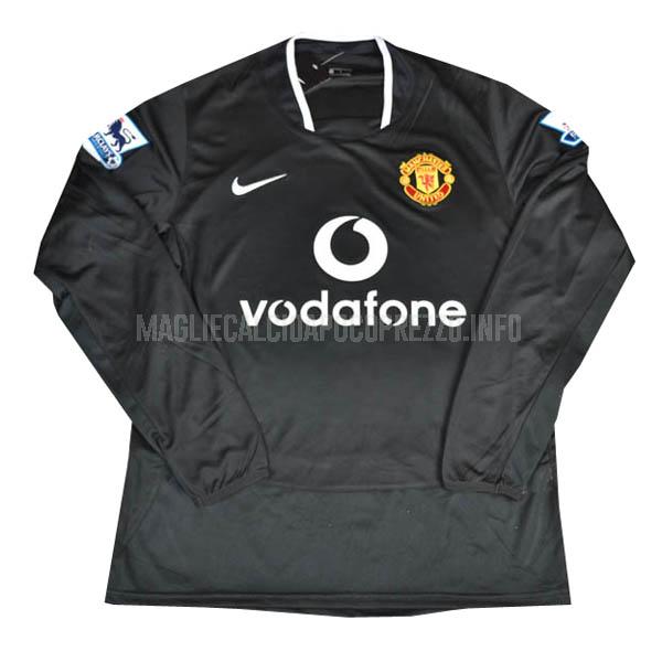 maglietta retro manchester united manica lunga away 2003-2004