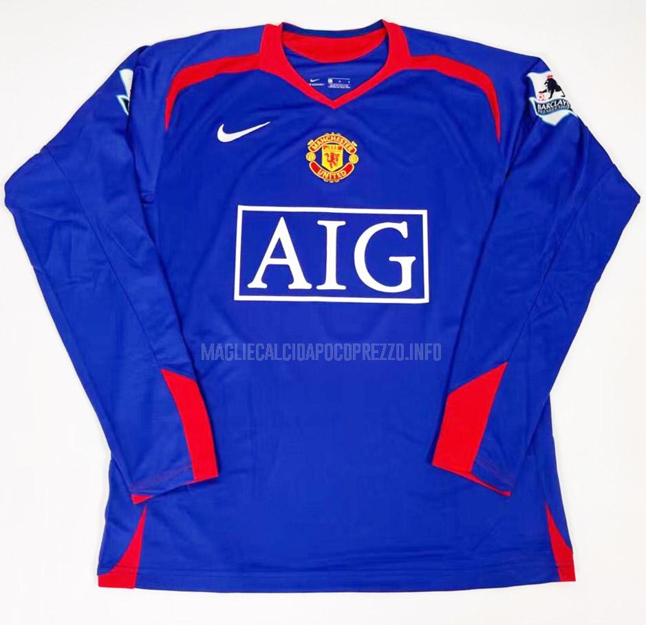 maglietta retro manchester united manica lunga third 2006-2007