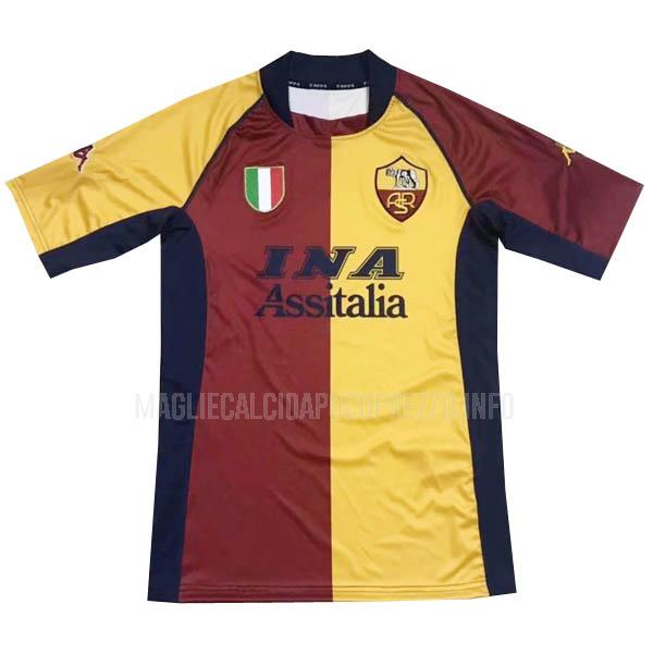 maglietta retro roma home 2001-2002