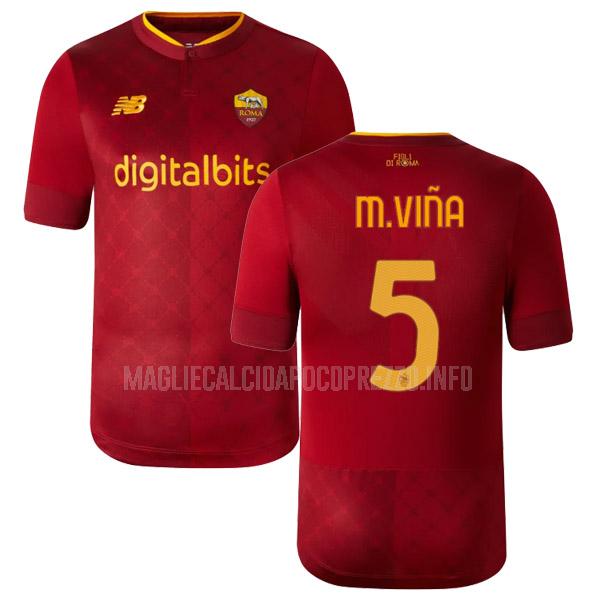 maglietta roma m.vina home 2022-23
