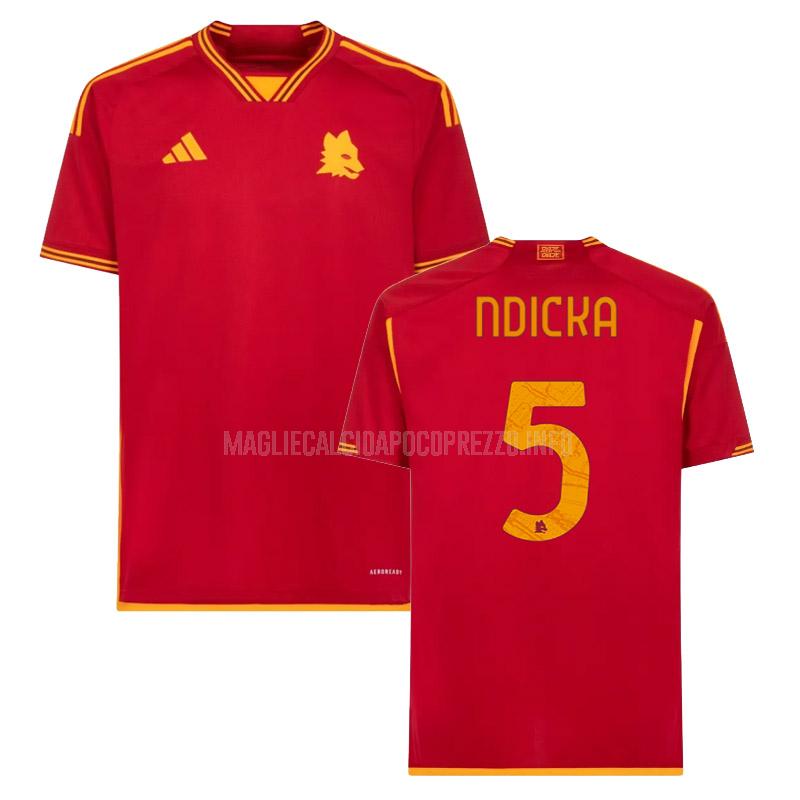 maglietta roma ndicka home 2023-24