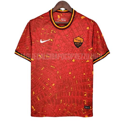 maglietta roma pre-match rosso 2021