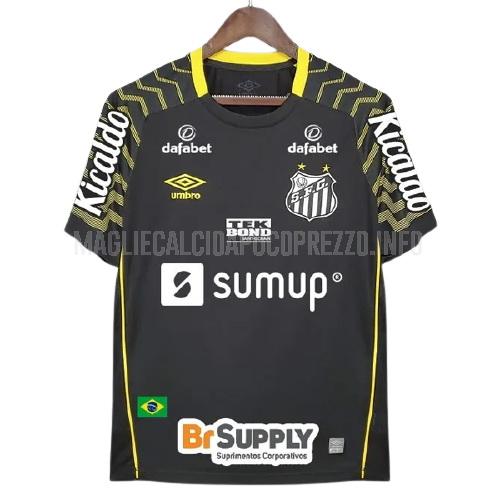 maglietta santos fc portiere all sponsor nero 2021-22