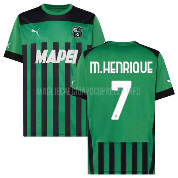 maglietta sassuolo calcio m.henrique home 2022-23