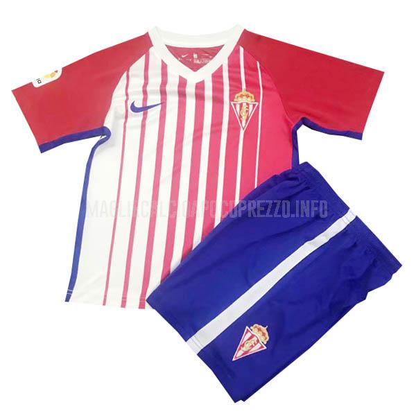 maglietta sporting gijon bambino home 2019-2020
