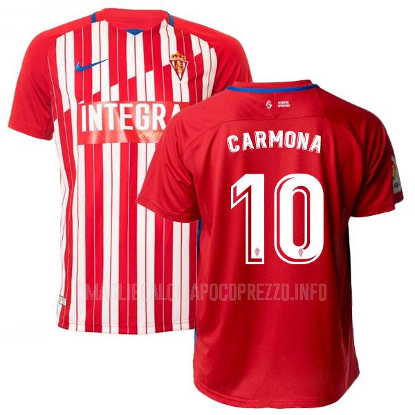 maglietta sporting gijon carmona home 2020-21