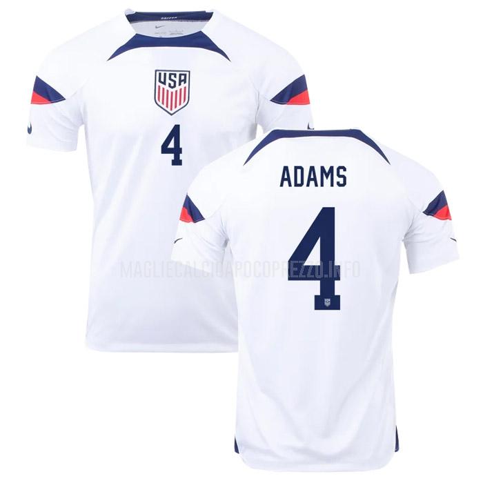 maglietta stati uniti adams coppa del mondo home 2022