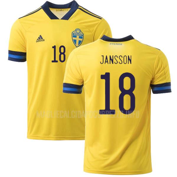 maglietta svezia jansson home 2020-2021
