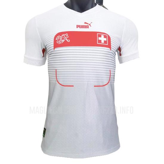 maglietta svizzera coppa del mondo giocatore edizione away 2022