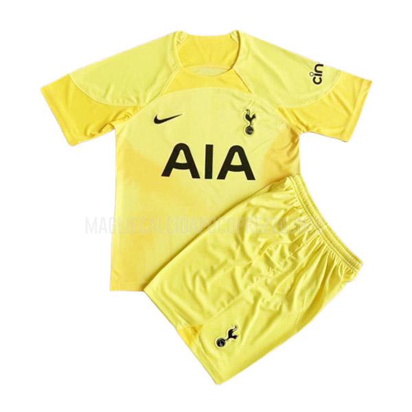maglietta tottenham hotspur bambino portiere giallo 2022-23
