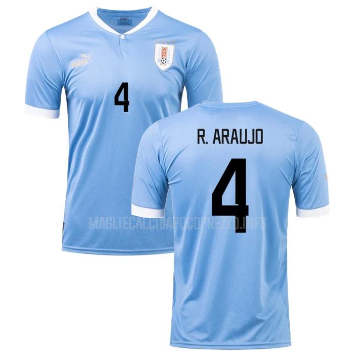 maglietta uruguay r. araujo coppa del mondo home 2022