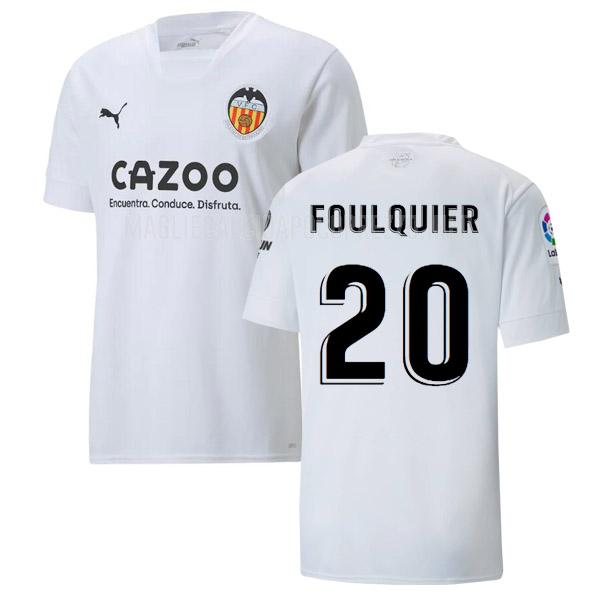 maglietta valencia foulquier home 2022-23