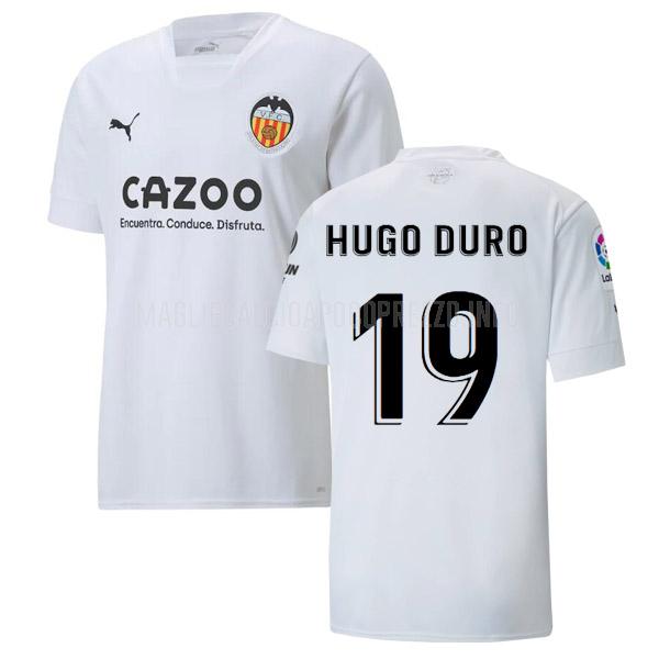 maglietta valencia hugo duro home 2022-23