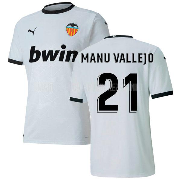 maglietta valencia manu vallejo home 2020-21