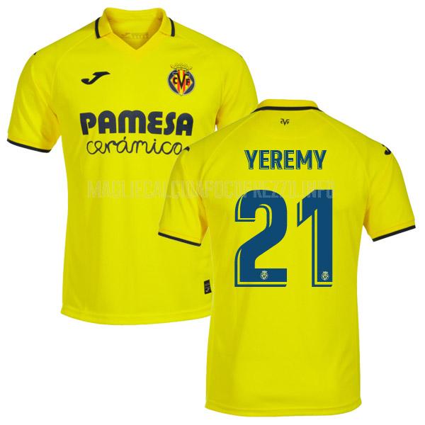 maglietta villarreal yeremy home 2022-23