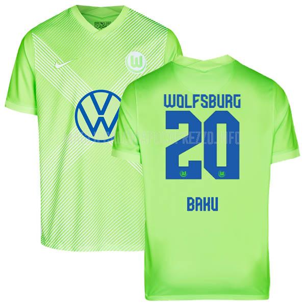 maglietta wolfsburg baku home 2020-21