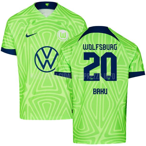 maglietta wolfsburg baku home 2022-23
