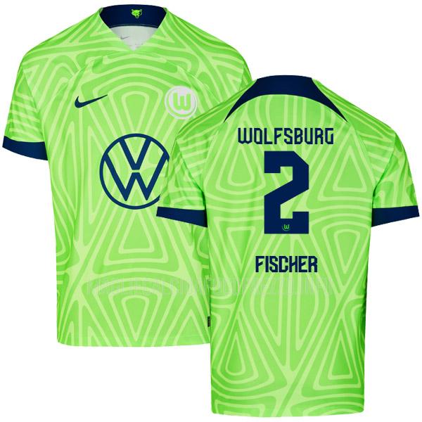 maglietta wolfsburg fischer home 2022-23