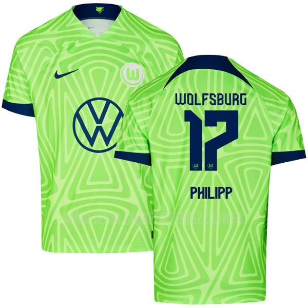 maglietta wolfsburg philipp home 2022-23