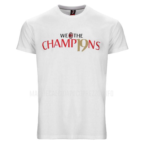 t-shirt ac milan we the champ19ns bianco 2022
